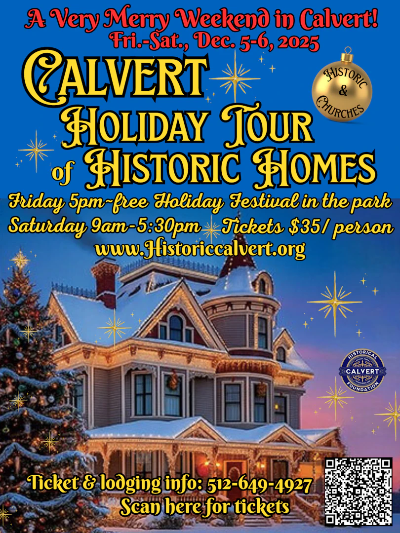 CALVERT HOLIDAY TOUR of HISTORIC HOMES and CHURCHES | Texas Time Travel